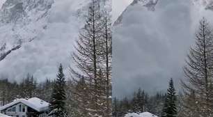Vídeo flagra momento de avalanche que deixou 3 mortos em área de esqui na Itália