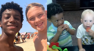 Ator mirim celebra amizade de infância com filho de Neymar: 'Aquela resenha'