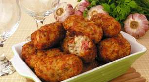 Receita de bolinho de arroz com calabresa