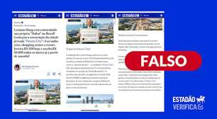 É falso que Estadão tenha publicado reportagem sobre investimentos para construção de 'Havan City'