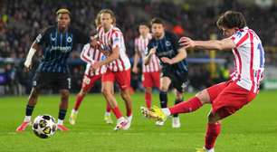 Club Brugge e Atlético de Madrid empatam em jogo eletrizante da Champions
