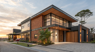 Casa estilo industrial de 70 metros quadrados com 2 quartos une design urbano, conforto e praticidade diária