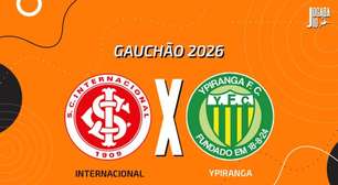 Internacional x Ypiranga: onde assistir, escalações e arbitragem