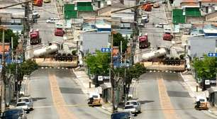 Caminhão-tanque tomba e esmaga carro em São Paulo