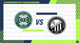 Coritiba x Operário: prováveis escalações, arbitragem, onde assistir e retrospecto