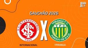 Internacional x Ypiranga, AO VIVO, com a Voz do Esporte, às 17h