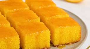 Bolo de laranja sem glúten com fubá: fofinho e aromático