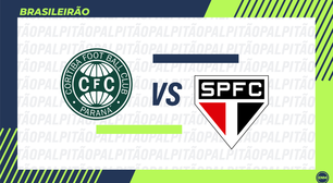 Coritiba x São Paulo: prováveis escalações, arbitragem, onde assistir e retrospecto