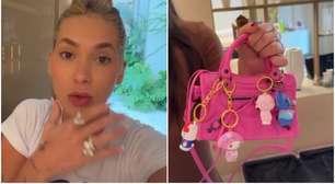 Virginia pega bolsa de luxo da filha avaliada em R$ 8 mil e detalhe chama atenção