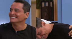 Leo Dias mostra namorado e ganha beijo ao vivo na TV