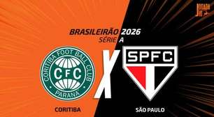 Coritiba x São Paulo, AO VIVO, com a Voz do Esporte, às 18h
