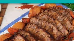 Cupim na panela de pressão com batatas, a carne fica desmanchando e acompanha um molho encorpado