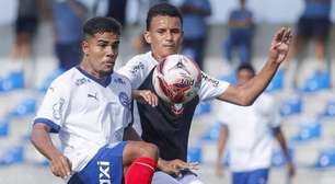 Corinthians marca no final e empata com o Bahia no Brasileirão Sub-20