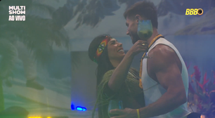 Resumo BBB 26: madrugada tem romance com Jonas e Milena jogando litros de vodca no ralo