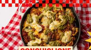 Conchiglione, uma massa recheada espetacular, ideal para servir em ocasiões especiais e almoços festivos