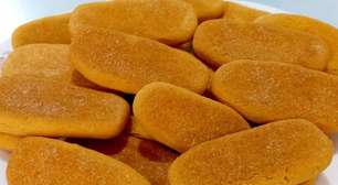 Bolacha de milho sem trigo e sem glúten que desmancha na boca, ideal para acompanhar um café