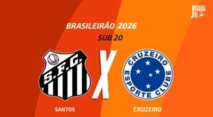 Santos x Cruzeiro (Sub-20): onde assistir, escalações e arbitragem