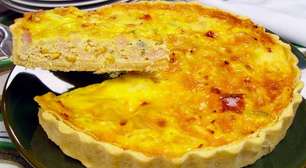 Receita de quiche de frango com requeijão sem complicação