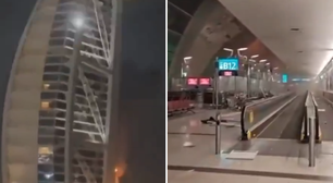 Aeroporto e hotel mais famoso de Dubai são atingidos por novos mísseis do Irã; veja