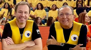 Surpreendente! Galvão Bueno e Tiago Leifert levam torta na cara no SBT; veja o vídeo