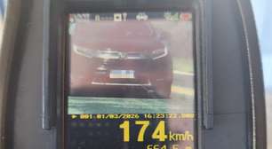 Motorista é flagrado a mais de 170km/h na BR-293