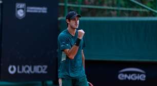 Gustavo Heide derruba sétimo favorito na estreia do Brasilia Tennis Open. João Lucas Reis avança