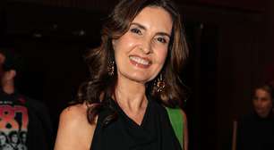 Fátima Bernardes usa macacão preto com truque contra o friozinho