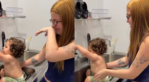 Viih Tube chora ao ouvir filho falar pela primeira vez 'papai'