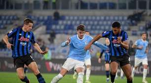 Lazio e Atalanta fazem segundo tempo movimentado e empatam na Copa da Itália