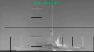 EUA afundam navio do Irã: '1ª vez desde a 2ª Guerra Mundial', diz secretário de Trump