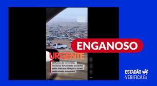 Vídeo mostra corrida de camelos no Egito, não 'terroristas iranianos' em direção a Israel