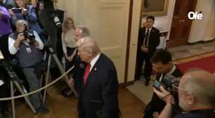 Messi surge ao lado de Donald Trump em sala e chama atenção; entenda