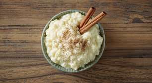 Arroz doce cremoso: receita tradicional que lembra casa de vó
