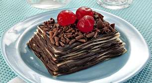 Lasanha de chocolate: sobremesa inusitada que surpreende no sabor