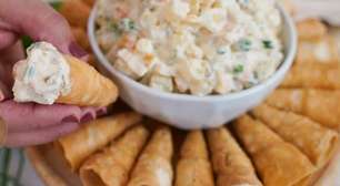 Canudinho com salada de batata: uma ideia de entrada ou petisco muito crocante e saborosa