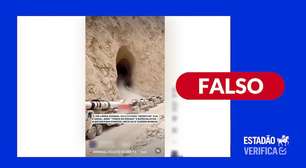 Vídeo não mostra caminhões com mísseis saindo de túnel no Irã; conteúdo foi criado com IA