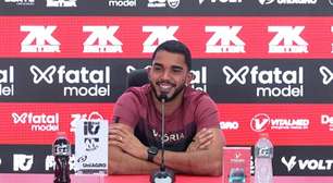 Especialista em pênaltis, Lucas Arcanjo promete Vitória pronto para o Bahia: "Clássico não se joga, se vence"