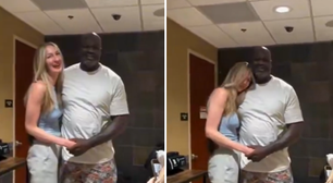 Shaquille O'Neal se reúne com modelo mais alta do mundo e web reage: 'Ele encontrou uma oponente'