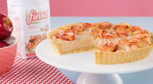 Aprenda a preparar uma clássica Torta de Maçã com creme de canela