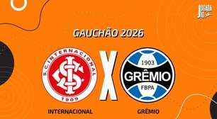 Internacional x Grêmio: AO VIVO, com a Voz do Esporte, às 16h30
