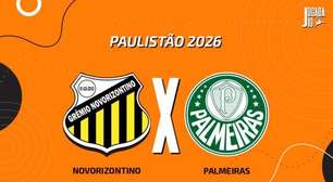 Novorizontino x Palmeiras: AO VIVO, com a Voz do Esporte, às 18h30