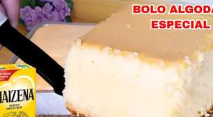 Bolo algodão sem trigo: que fica leve, não leva óleo e nem manteiga e parece uma nuvem