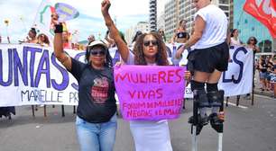 No Dia da Mulher, protestos reúnem milhares de pessoas nas capitais