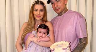 Fofura! Filha de MC Guimê faz três meses e semelhança com o pai chama a atenção