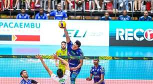 Copa Brasil: números e análise de Vôlei Renata 3 x 1 Sada Cruzeiro