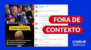 Vídeo em que senadores dizem ter 41 assinaturas para impeachment de Moraes é de agosto de 2025