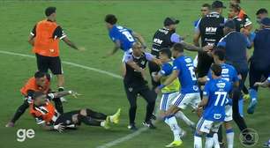 Árbitro aplica número recorde de cartões vermelhos em final entre Cruzeiro e Atlético-MG