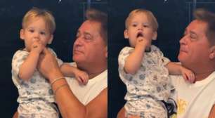 Leonardo vira alvo de críticas após vídeo com bebida alcoólica no rosto do neto, José Leonardo