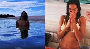 Ex-BBB Alane Dias comemora 27 anos com festa em barco e ganha declaração de Francisco Gil