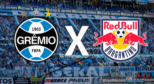 Onde assistir Grêmio x Bragantino ao vivo: horário e escalações pelo Brasileirão